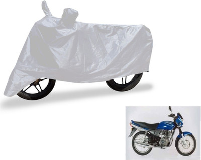 MOCKHE Two Wheeler Cover for Bajaj(Silver)