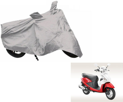 MOCKHE Two Wheeler Cover for Hero(Pleasure, Silver)