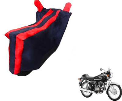 MOCKHE Two Wheeler Cover for Hero(Splendor Pro Classic, Black, Red)