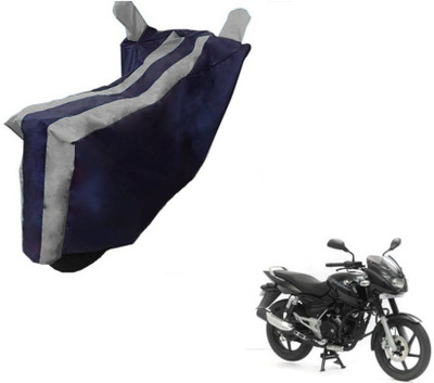 Flipkart SmartBuy Two Wheeler Cover for Bajaj(Pulsar 180 DTS-i, Black, Silver)