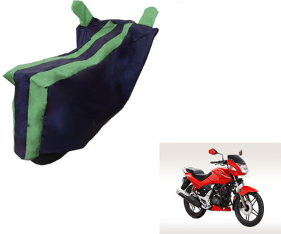 MOCKHE Two Wheeler Cover for Hero(CBZ, Black, Green)