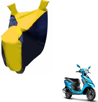 MOCKHE Two Wheeler Cover for TVS(Zest, Black, Yellow)