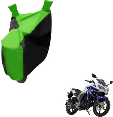 MOCKHE Two Wheeler Cover for Yamaha(Fazer, Black, Green)