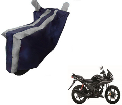 MOCKHE Two Wheeler Cover for Honda(CBF Stunner, Black, Silver)