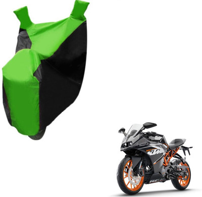 Flipkart SmartBuy Two Wheeler Cover for KTM(RC 390, Black, Green)