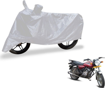MOCKHE Two Wheeler Cover for Bajaj(Boxer, Silver)