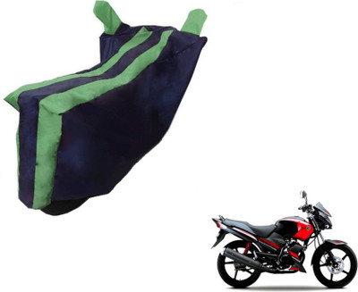 Flipkart SmartBuy Two Wheeler Cover for Yamaha(Gladiator, Black, Green)