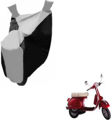 MOCKHE Two Wheeler Cover for LML(Star Euro, Black, Silver)