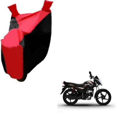 MOCKHE Two Wheeler Cover for Mahindra(Pantero, Black, Red)