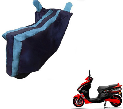 Flipkart SmartBuy Two Wheeler Cover for Kinetic(Nova, Black, Blue)