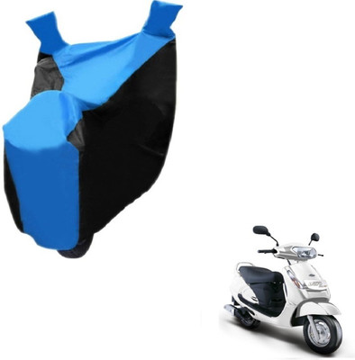MOCKHE Two Wheeler Cover for Mahindra(Duro DZ, Black, Blue)
