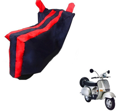 MOCKHE Two Wheeler Cover for Bajaj(Black, Red)