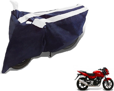 Flipkart SmartBuy Two Wheeler Cover for Bajaj(Pulsar RS 200, Black, White)