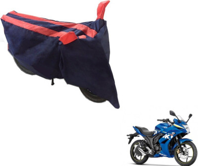 MOCKHE Two Wheeler Cover for Suzuki(Gixxer SF, Black, Orange)