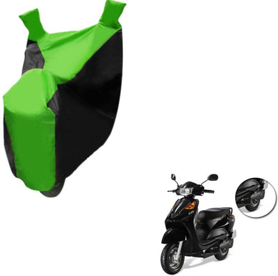 MOCKHE Two Wheeler Cover for Universal For Bike(Yo EXL, Black, Green)