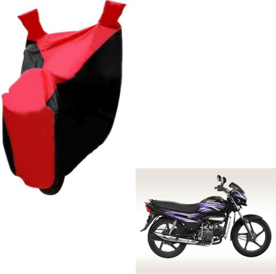 MOCKHE Two Wheeler Cover for Hero(Super Splendor, Black, Red)