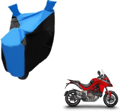 MOCKHE Two Wheeler Cover for Ducati(Multistrada, Black, Blue)