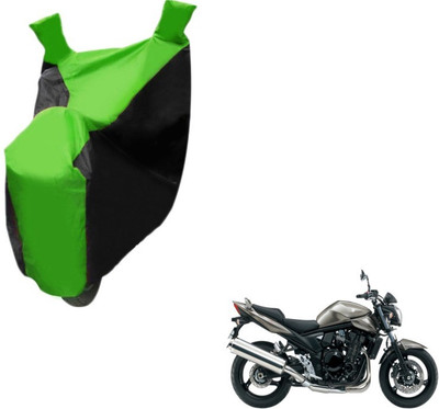 MOCKHE Two Wheeler Cover for Suzuki(Bandit, Black, Green)