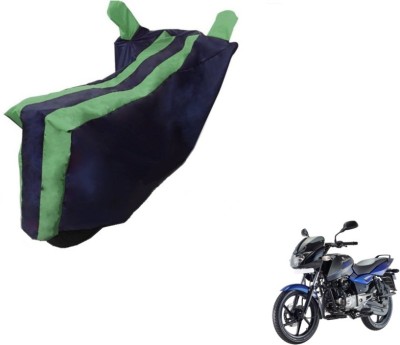 MOCKHE Two Wheeler Cover for Bajaj(Pulsar 150 DTS-i, Black, Green)