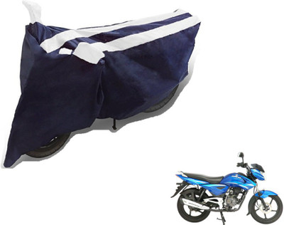 MOCKHE Two Wheeler Cover for Bajaj(Black, White)