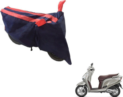 MOCKHE Two Wheeler Cover for Honda(Aviator, Black, Orange)