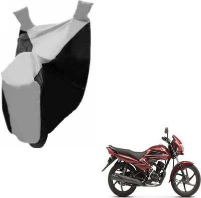 Flipkart SmartBuy Two Wheeler Cover for Honda(Dream Yuga, Black, Silver)