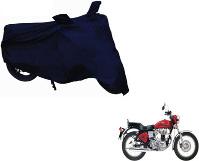 MOCKHE Two Wheeler Cover for Royal Enfield(Classic 350, Blue)
