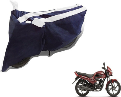 MOCKHE Two Wheeler Cover for Honda(Dream Yuga, Black, White)