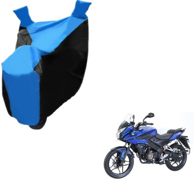 MOCKHE Two Wheeler Cover for Bajaj(Pulsar AS 150, Black, Blue)