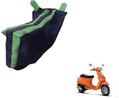 Flipkart SmartBuy Two Wheeler Cover for Piaggio(Vespa SXL, Black, Green)