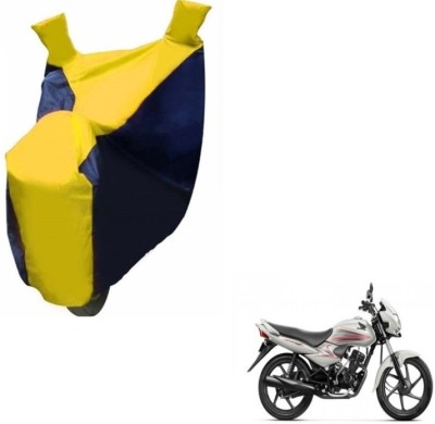 MOCKHE Two Wheeler Cover for Honda(Dream Neo, Black, Yellow)