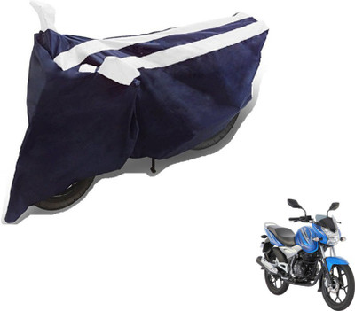 MOCKHE Two Wheeler Cover for Bajaj(Discover 125 DTS-i, Black, White)