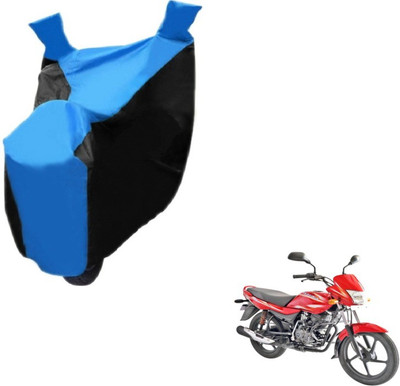 Flipkart SmartBuy Two Wheeler Cover for Bajaj(Platina 100 DTS-i, Black, Blue)