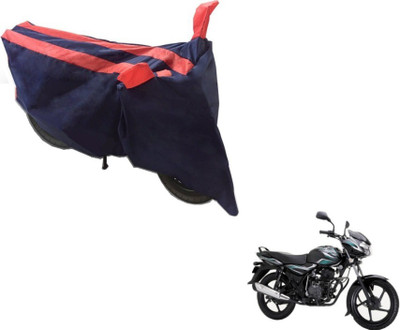 MOCKHE Two Wheeler Cover for Bajaj(Discover 100 DTS-i, Black, Orange)