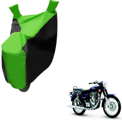

Mockhe Two Wheeler Cover for Royal Enfield(Electra Delux, Black, Green)