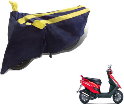 MOCKHE Two Wheeler Cover for Bajaj(Black, Yellow)