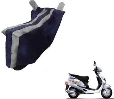 MOCKHE Two Wheeler Cover for Mahindra(Duro, Black, Silver)