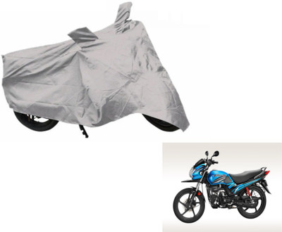 MOCKHE Two Wheeler Cover for Hero(Passion Pro TR, Silver)