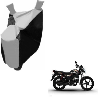 MOCKHE Two Wheeler Cover for Mahindra(Pantero, Black, Silver)