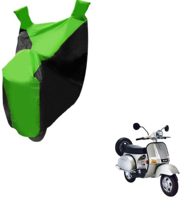 MOCKHE Two Wheeler Cover for Bajaj(Black, Green)