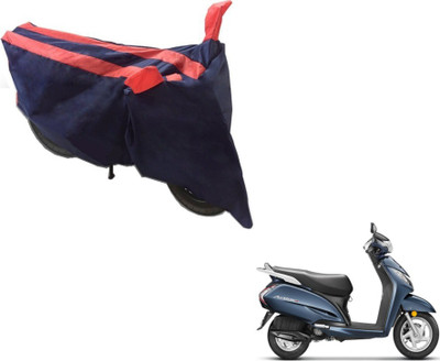 MOCKHE Two Wheeler Cover for Honda(Activa 3G, Black, Orange)