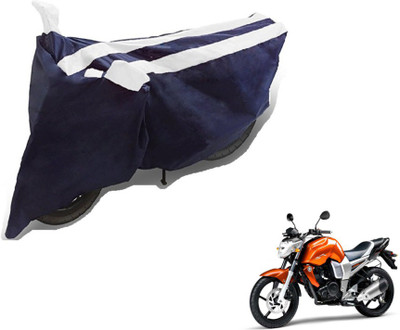MOCKHE Two Wheeler Cover for Yamaha(FZ16, Black, White)