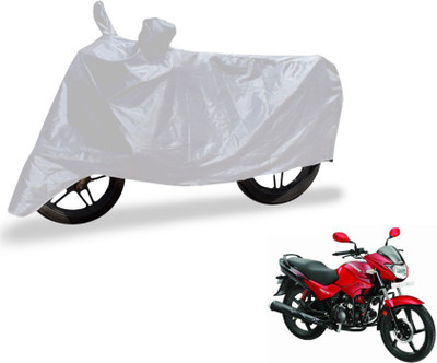 MOCKHE Two Wheeler Cover for Hero(Glamour FI, Silver)