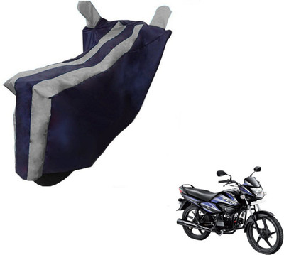 MOCKHE Two Wheeler Cover for Hero(Splendor NXG, Black, Silver)