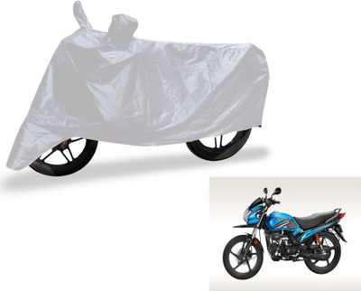 MOCKHE Two Wheeler Cover for Hero(Passion Pro TR, Silver)