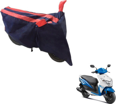 MOCKHE Two Wheeler Cover for Honda(Deo, Black, Orange)