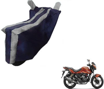 MOCKHE Two Wheeler Cover for Hero(CBZ Extreme, Black, Silver)