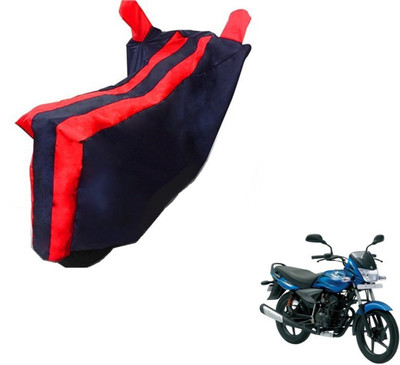 MOCKHE Two Wheeler Cover for Bajaj(Platina, Black, Red)