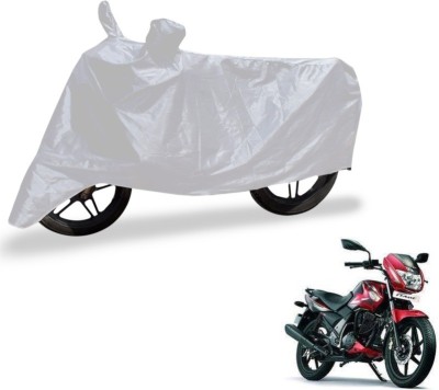 Flipkart SmartBuy Two Wheeler Cover for TVS(Flame SR125, Silver)