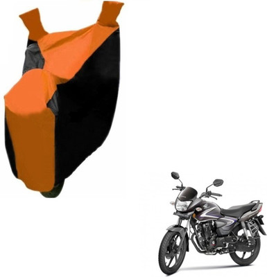 MOCKHE Two Wheeler Cover for Honda(CB Shine, Black, Orange)